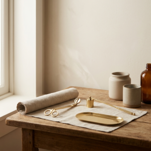 Brass Candle Care Set